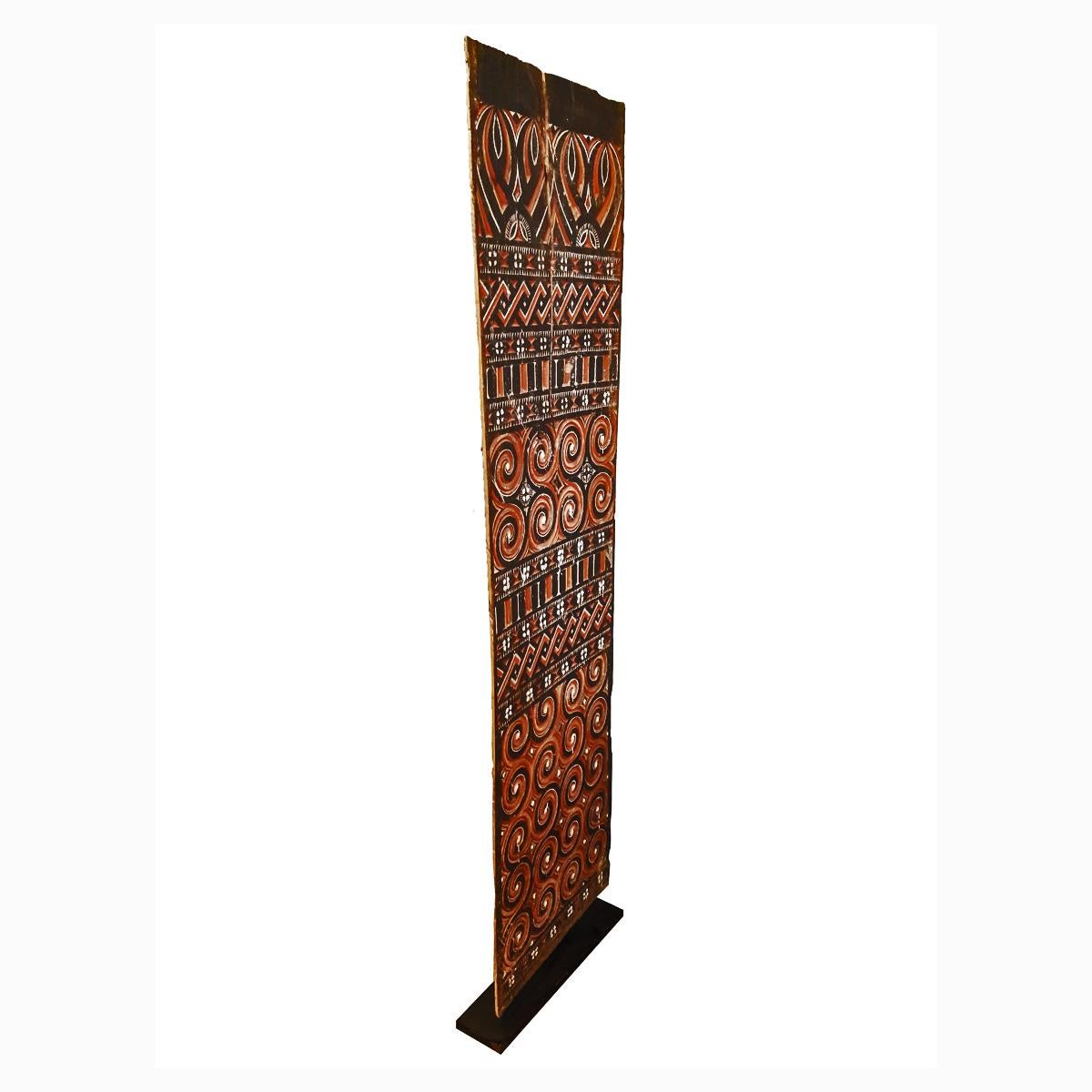 Tribal Carved Toraja House Panel, Indonesia, Mid-20th Century