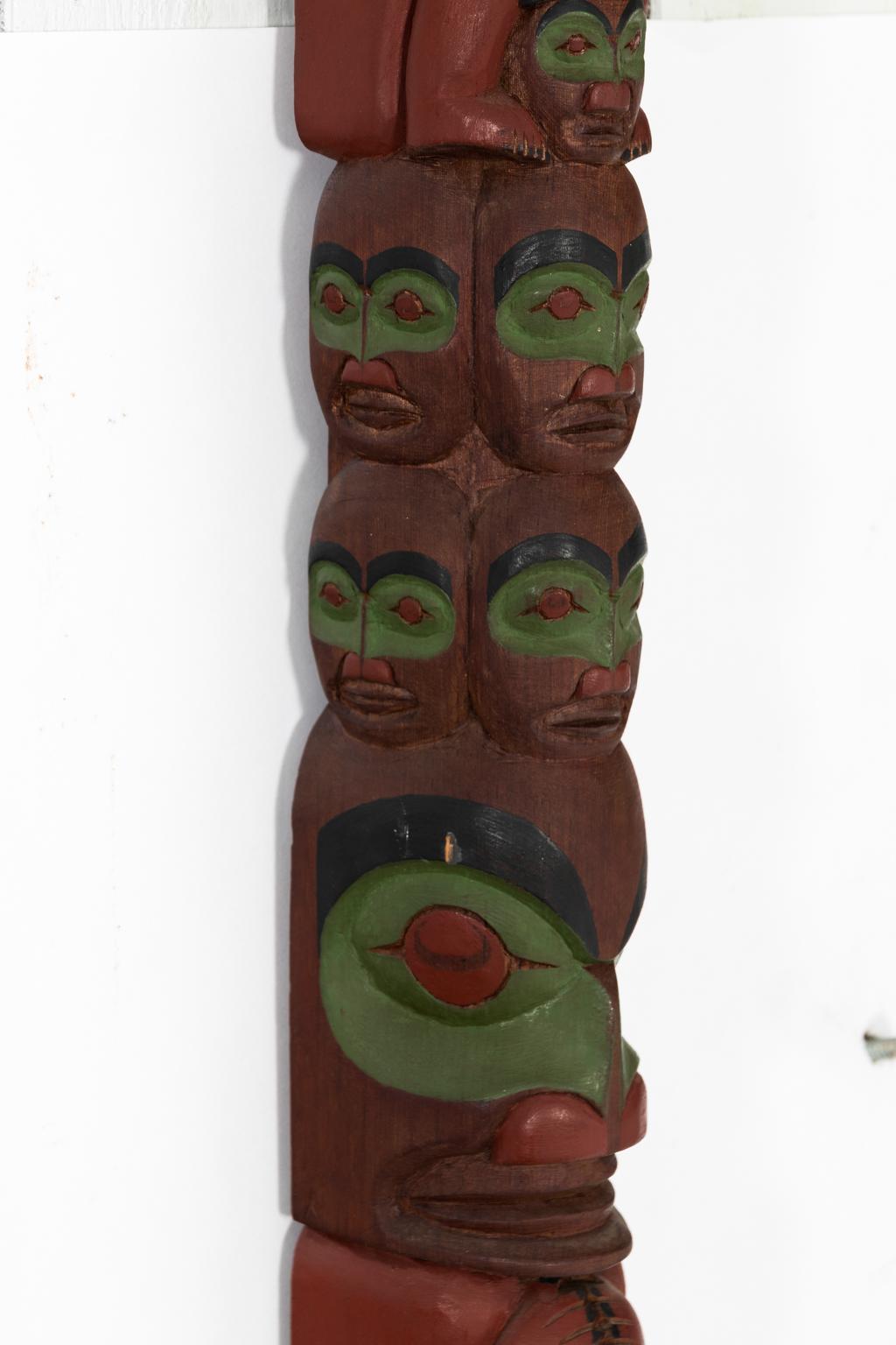 Carved Totem Pole by Hank Robertson For Sale 5