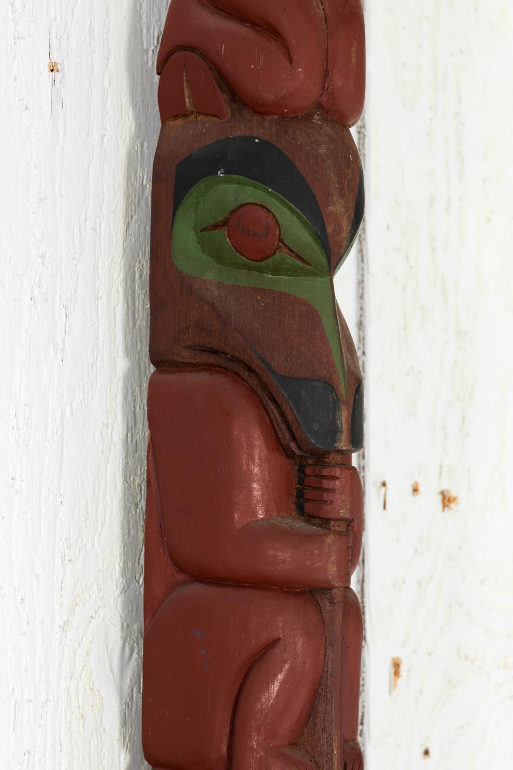 Carved Totem Pole by Hank Robertson For Sale 6