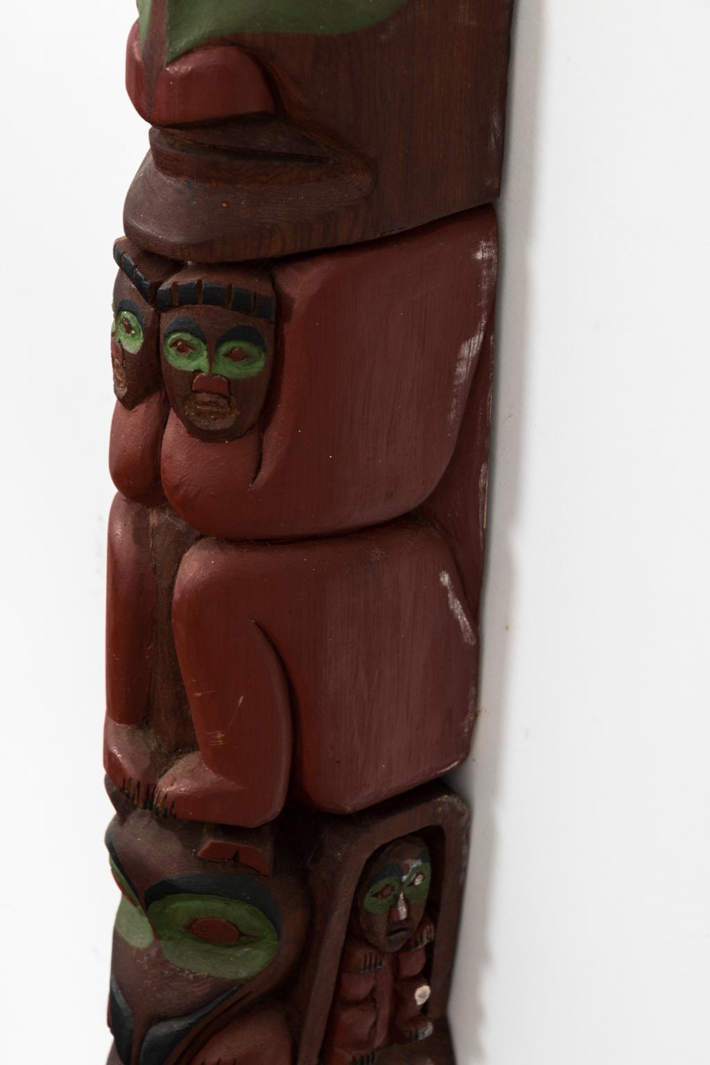 Carved Totem Pole by Hank Robertson For Sale 8
