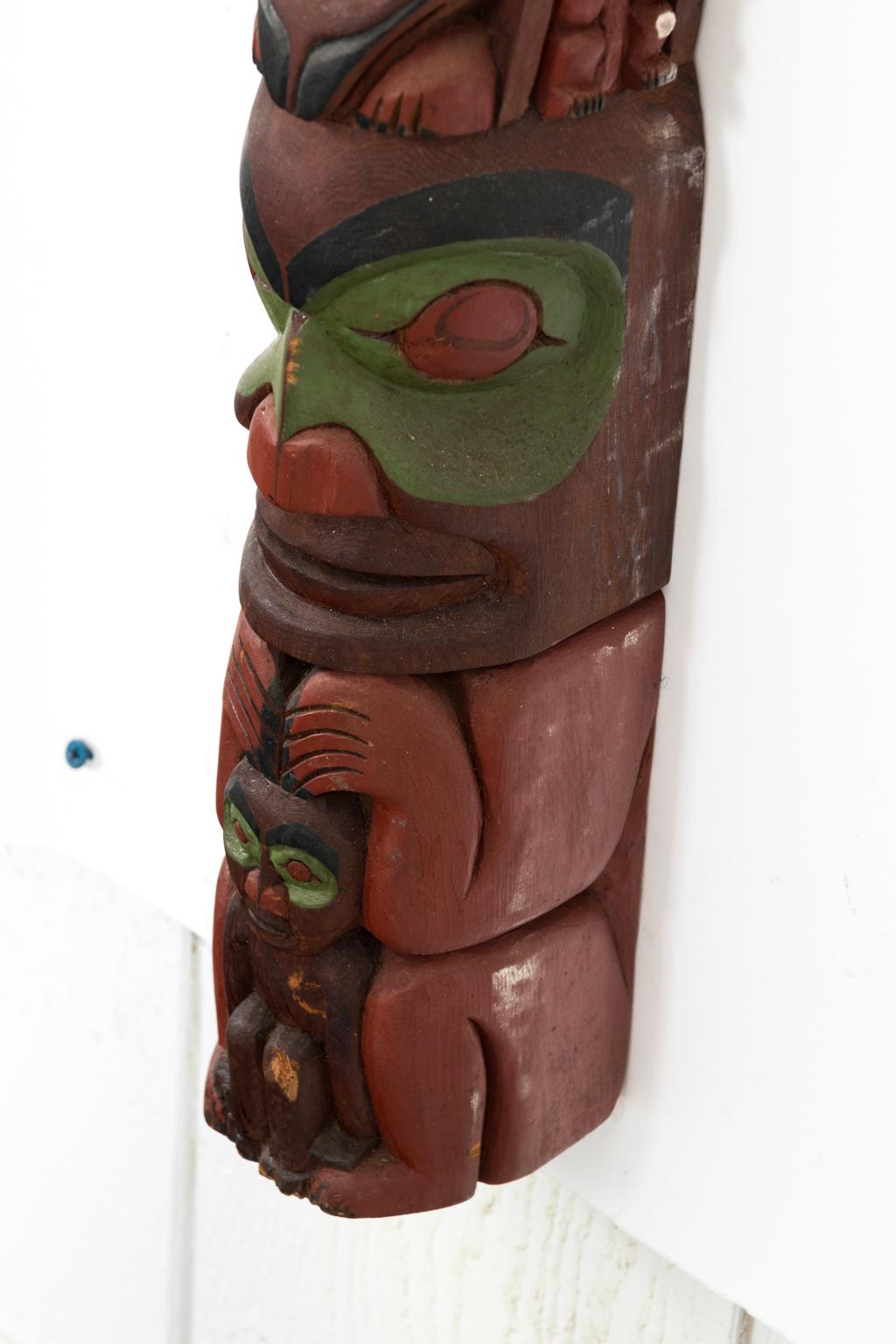 Carved Totem Pole by Hank Robertson For Sale 9