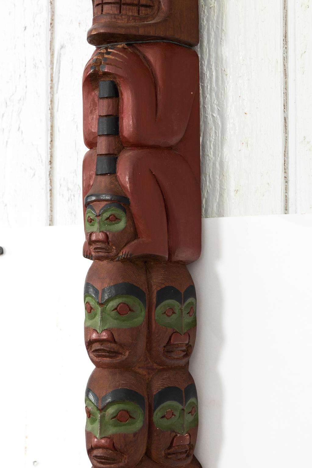 Carved Totem Pole by Hank Robertson For Sale 10