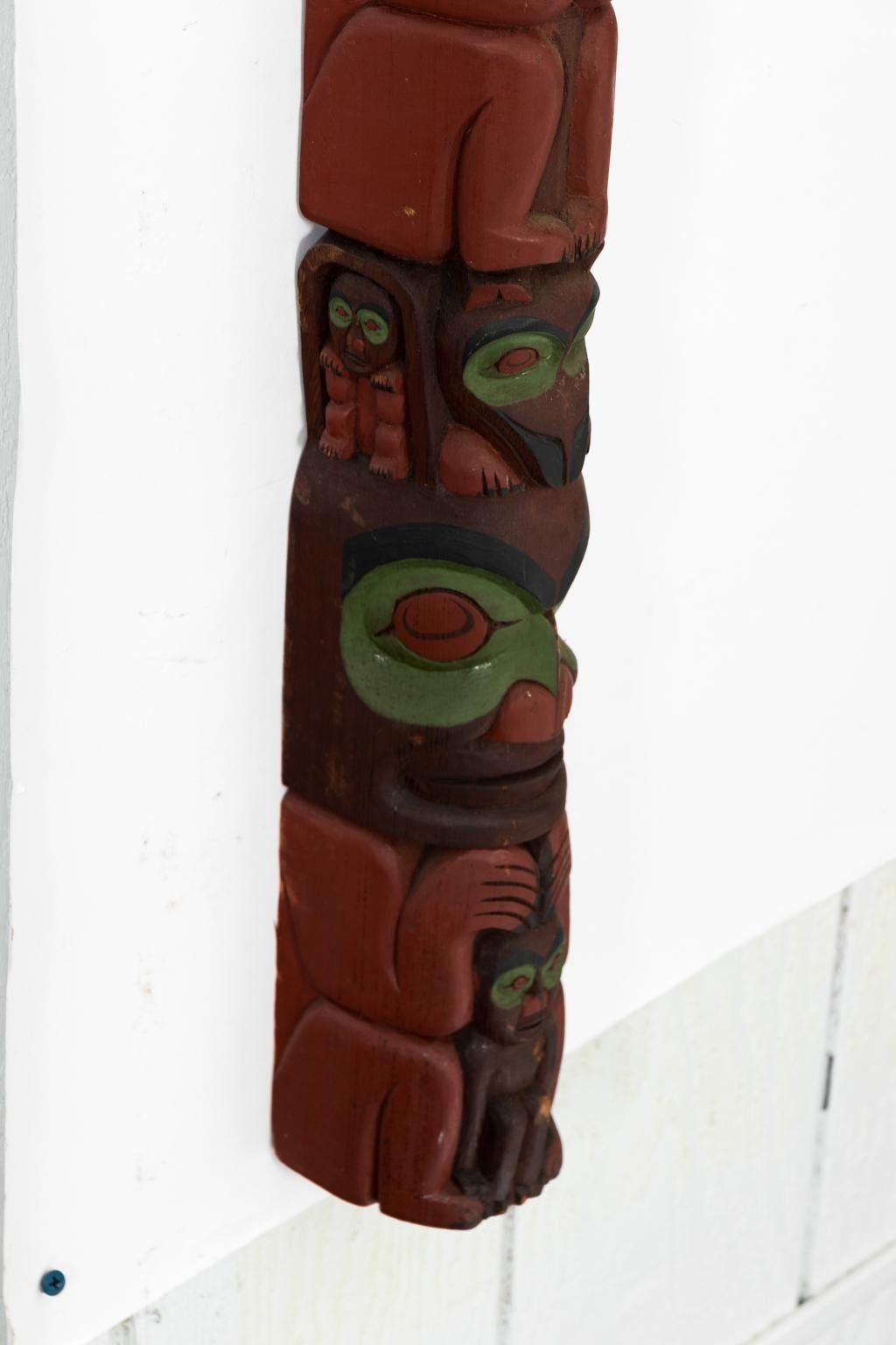 Carved Totem Pole by Hank Robertson For Sale 3