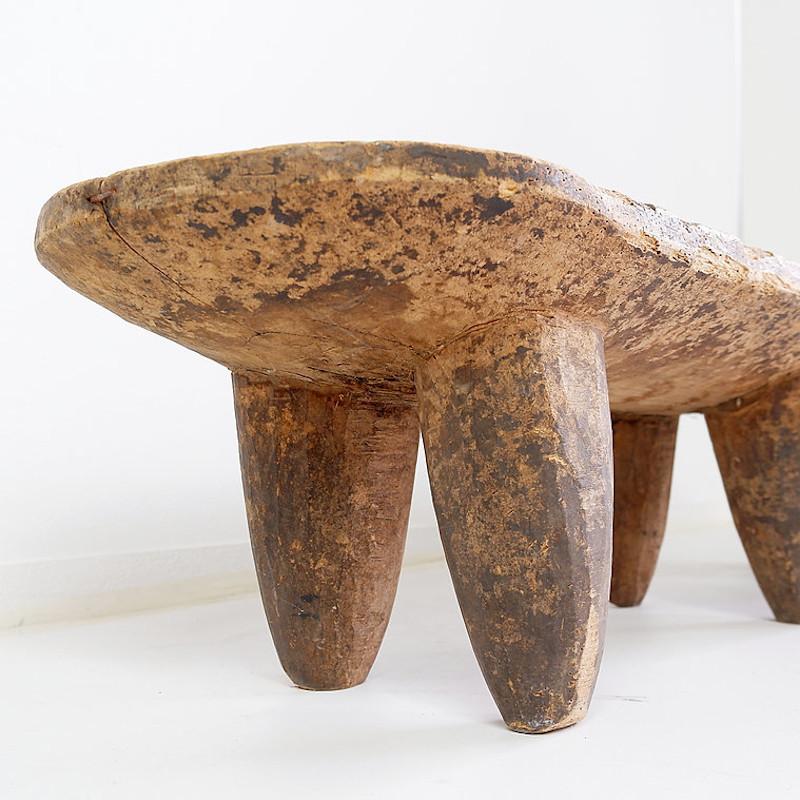 African Carved tribal Senufo Bench - West Africa