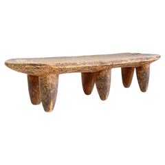 Carved tribal Senufo Bench - West Africa