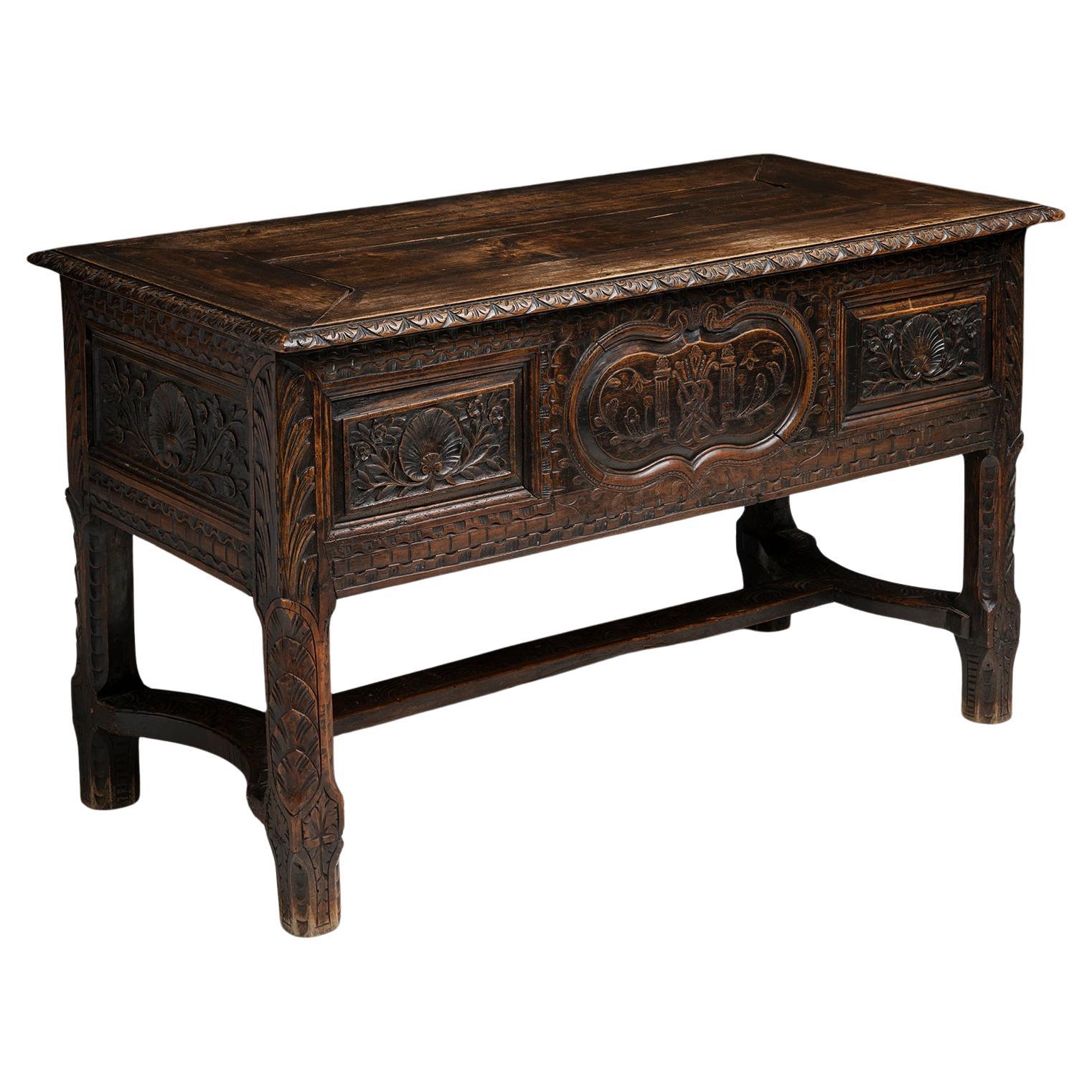 Carved Trunk Console, Switzerland circa 1770 en vente
