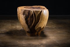 Geschnitzter Stamm massivem exotischem Holz Live Edge Tisch ƒ40 von Costantini, Francisco