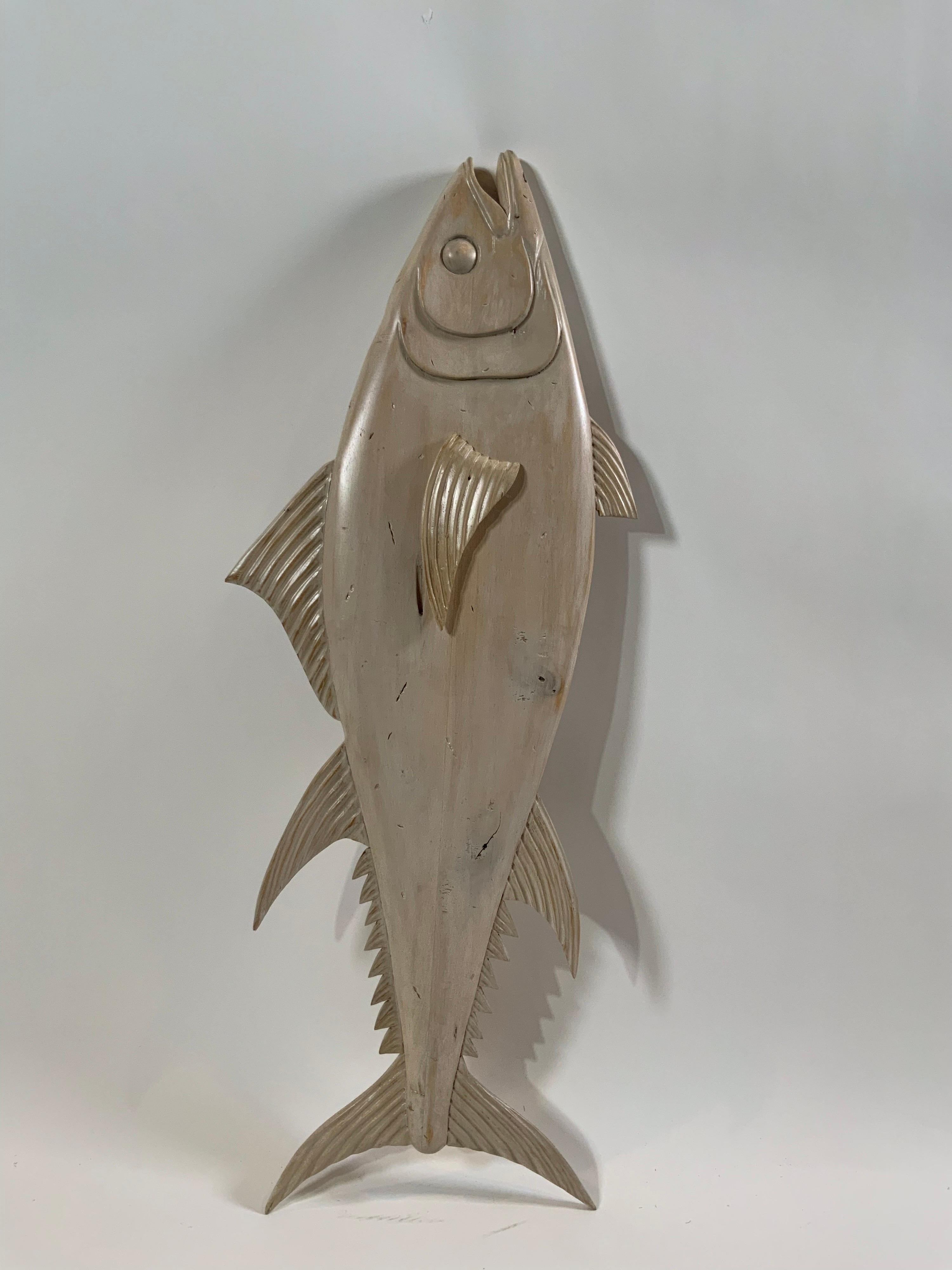 Carved Tuna Fish In Excellent Condition For Sale In Norwell, MA