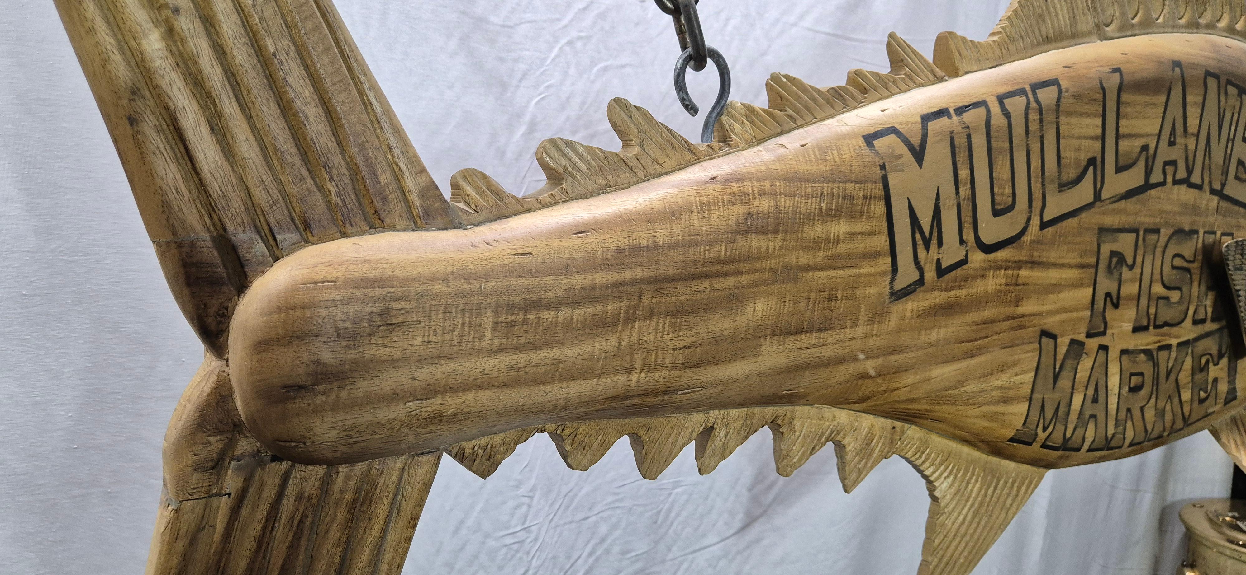 Carved Tuna Fish Trade Sign For Sale 8