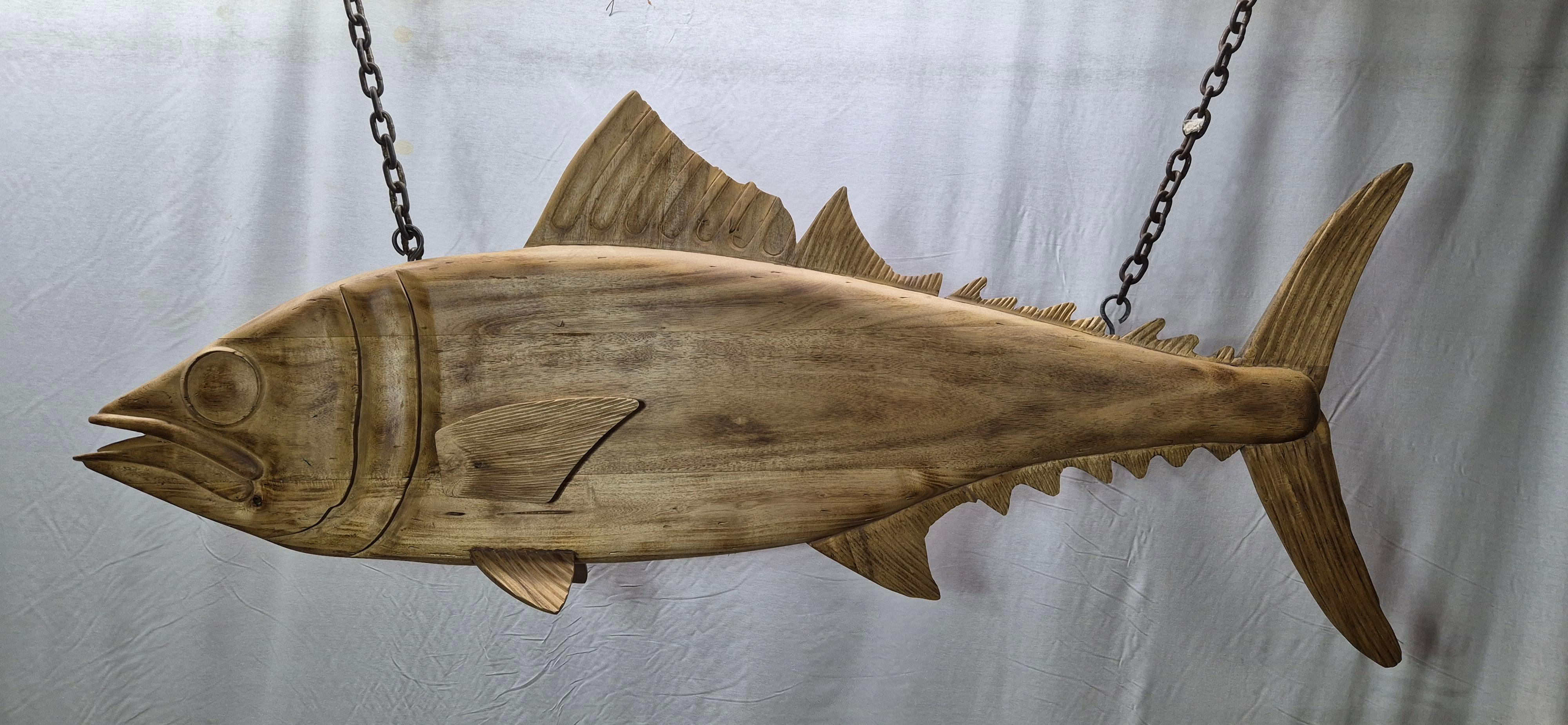 Carved Tuna Fish Trade Sign For Sale 10