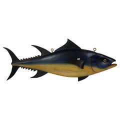 Carved Tuna Fish with Painted Finish