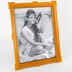 Geschnitzter, lackierter Bilderrahmen aus Sykomorenholz, Italien um 1940