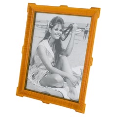 Geschnitzter, lackierter Bilderrahmen aus Sykomorenholz, Italien um 1940