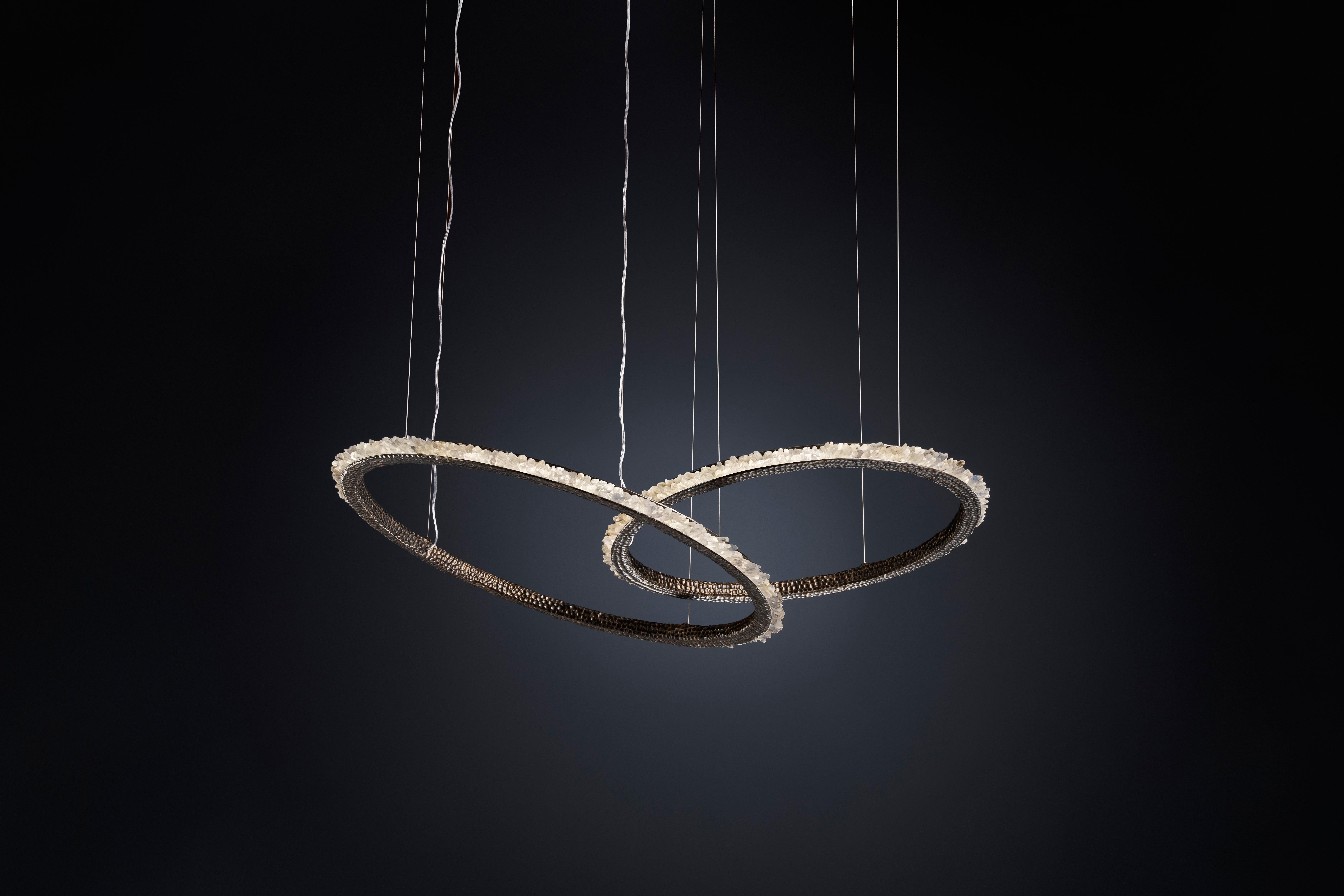 Quartz Chandelier VI 73 by Aver In New Condition For Sale In Geneve, CH