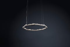 White Quartz Chandelier VII by Aver
