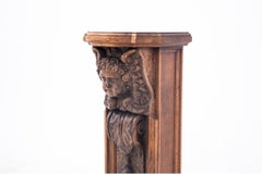 Carved wall column, France, around 1880.