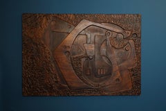 Carved wall panel by Studio Ponzio, Italy 1930’s