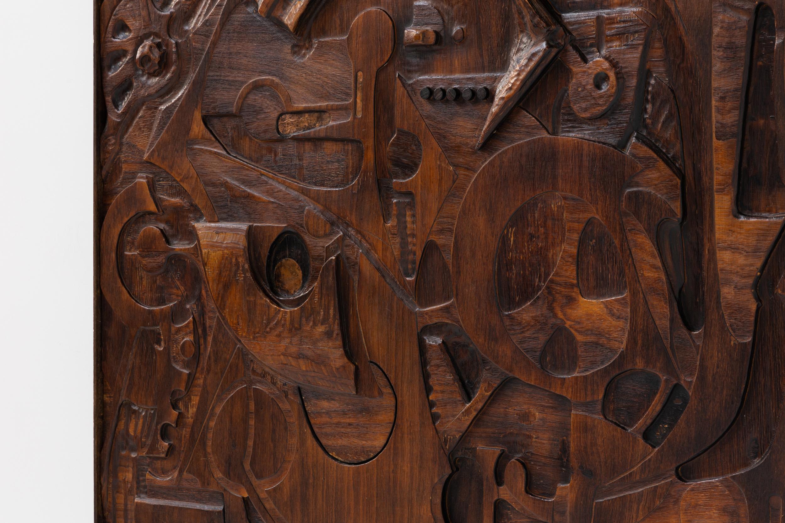 Carved Wall Panel by Studio Ponzio, Italy, 1930s 2