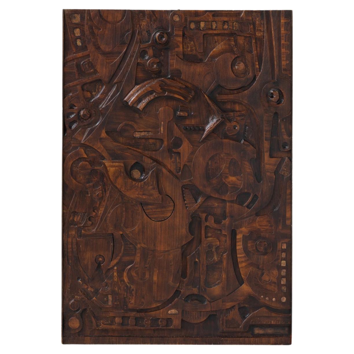 Carved Wall Panel by Studio Ponzio, Italy, 1930s