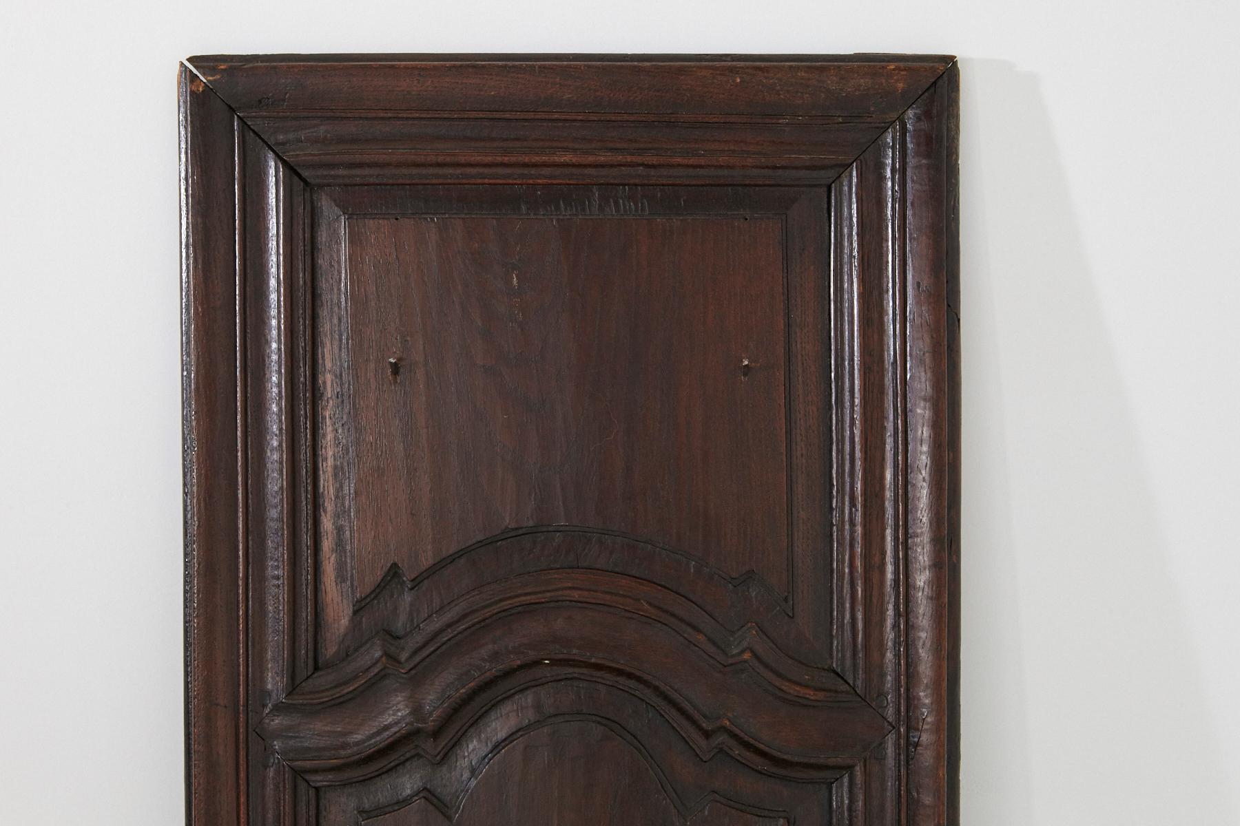 Hand-Carved Carved Wall Panel with Integrated Shelf Bracket, 19th Century For Sale