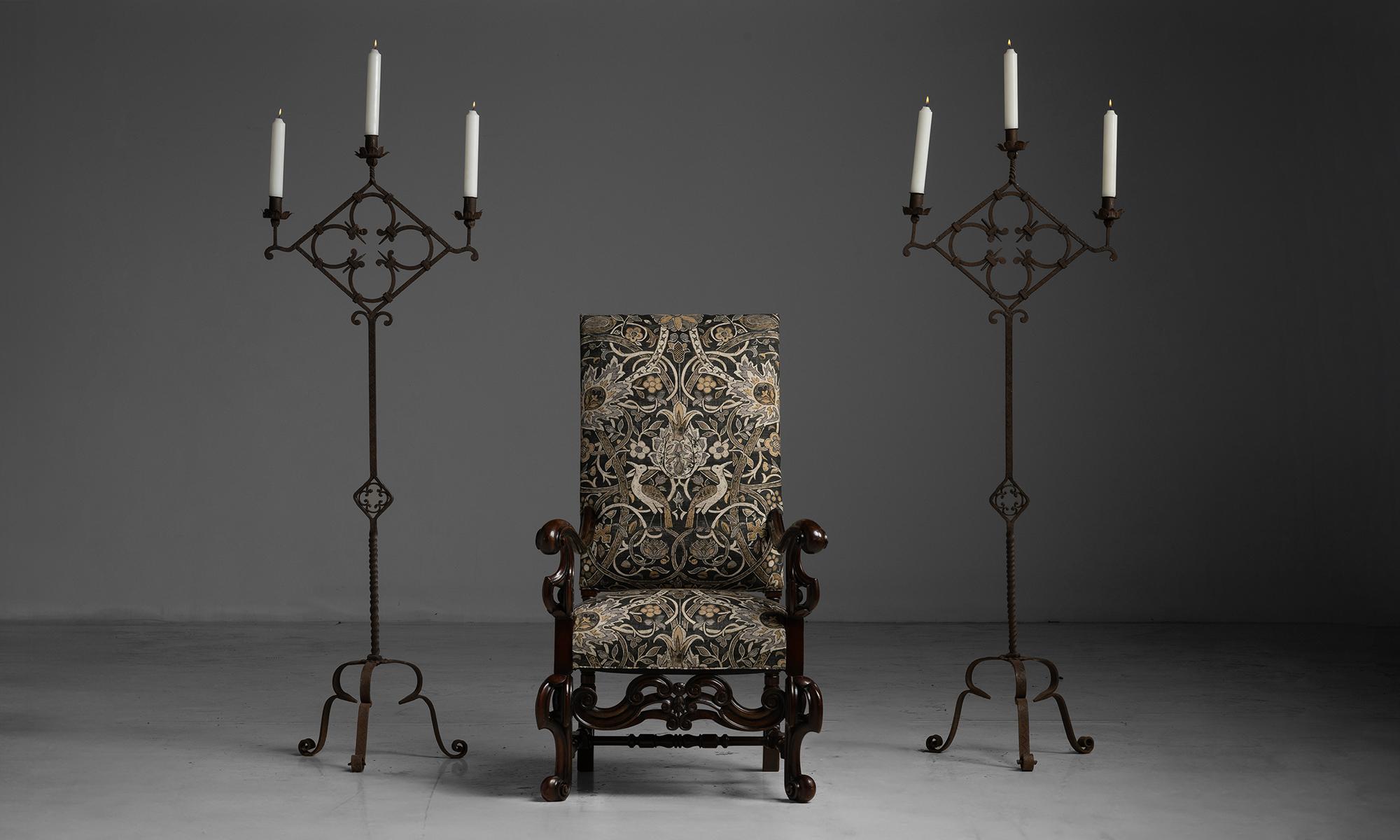 Carved Walnut Armchair, England circa 1890 7