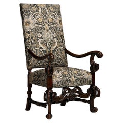 Carved Walnut Armchair, England circa 1890
