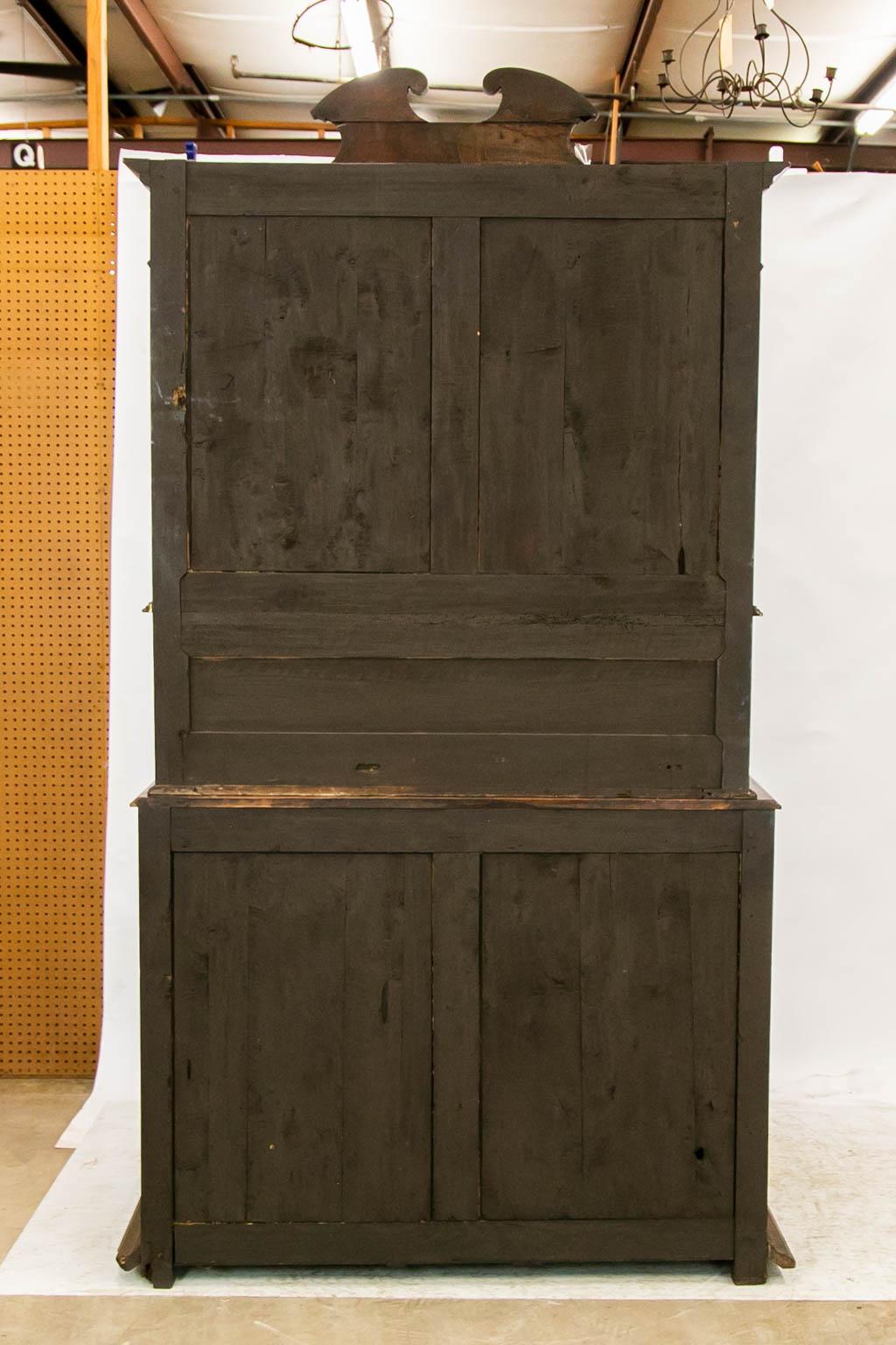 Carved Walnut Bar Cupboard For Sale 7