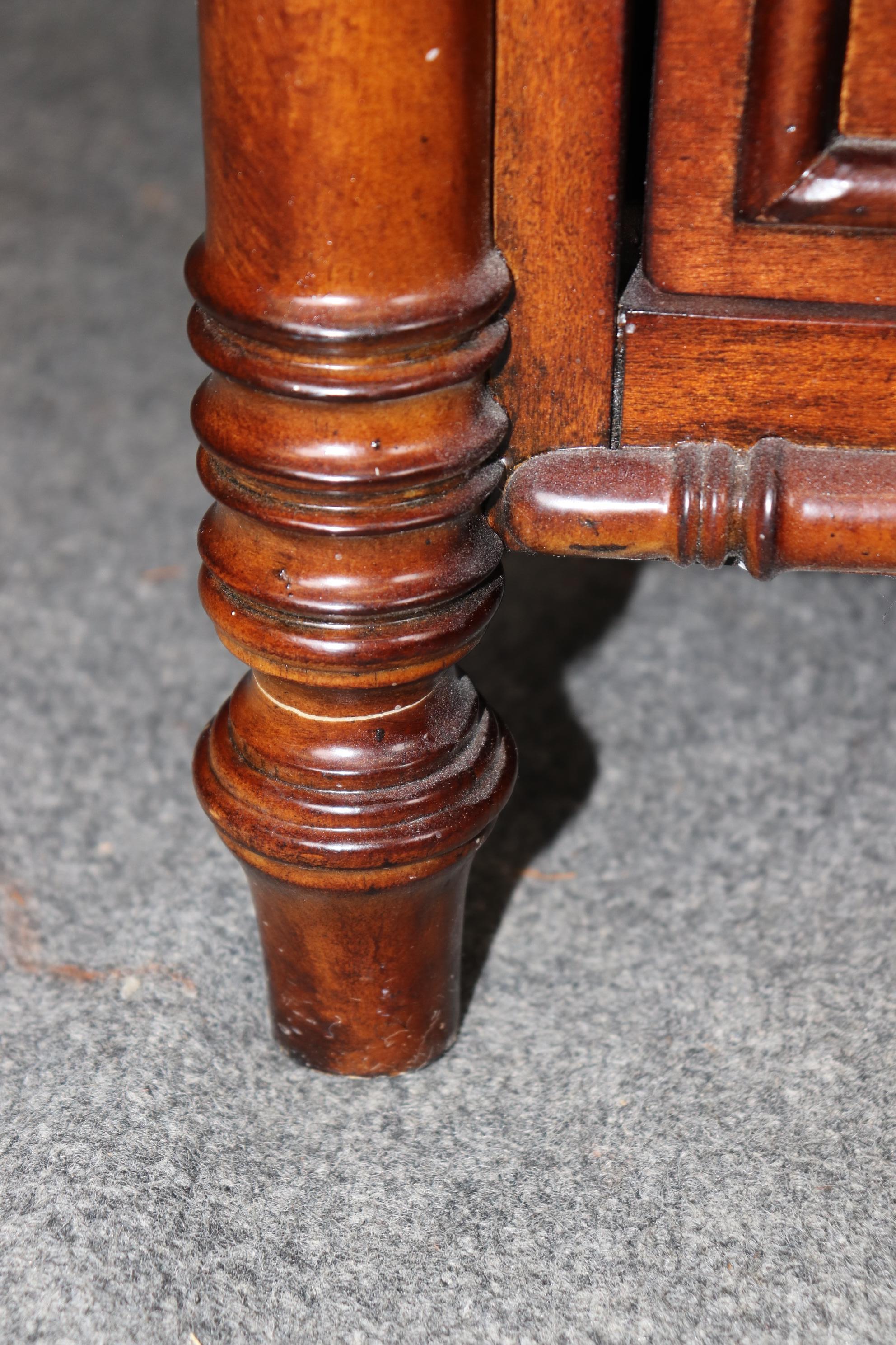 Carved Walnut Faux Bamboo Regency Style Commode By Ralph Lauren 2