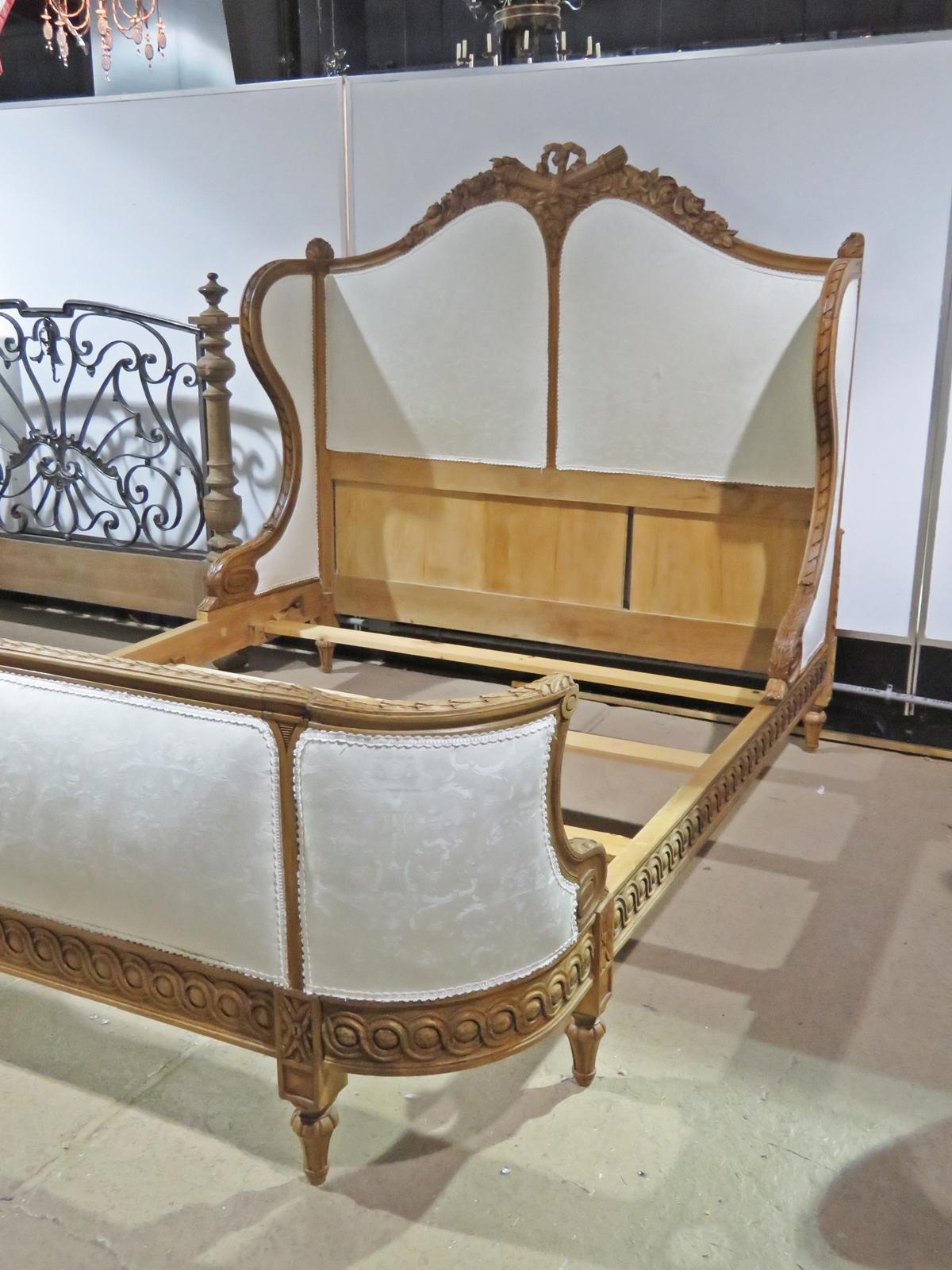 french carved bed