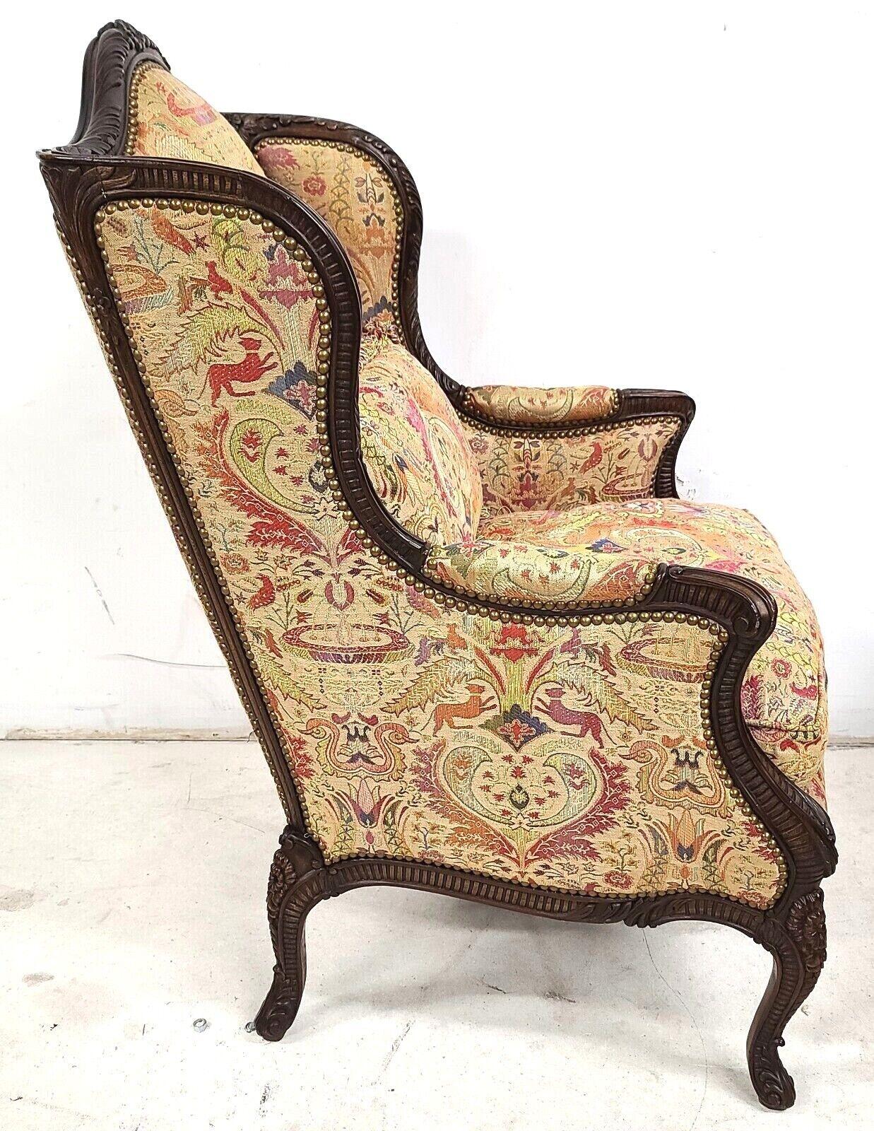 wingback reading chair