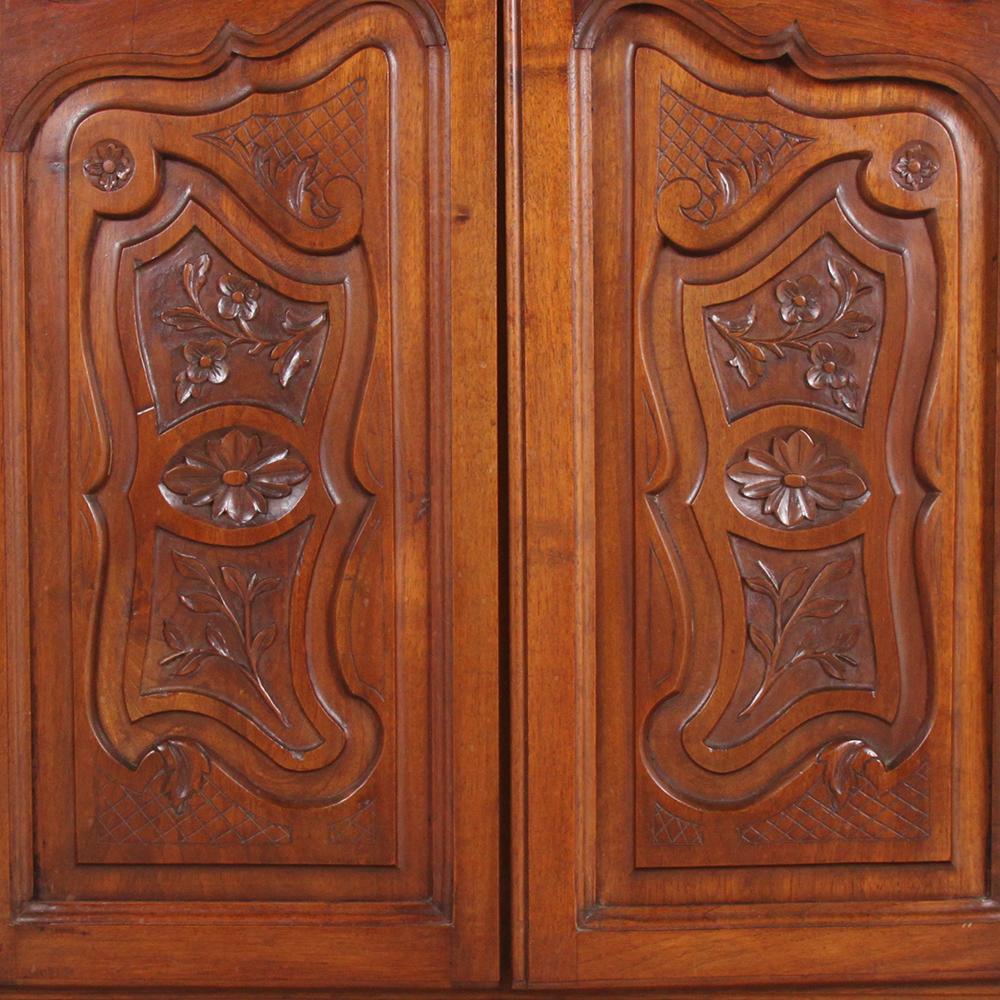 Carved Walnut Louis XV Style Bookcase 2