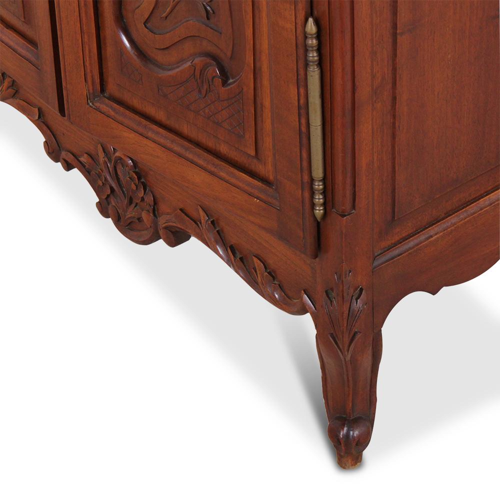 Carved Walnut Louis XV Style Bookcase 3