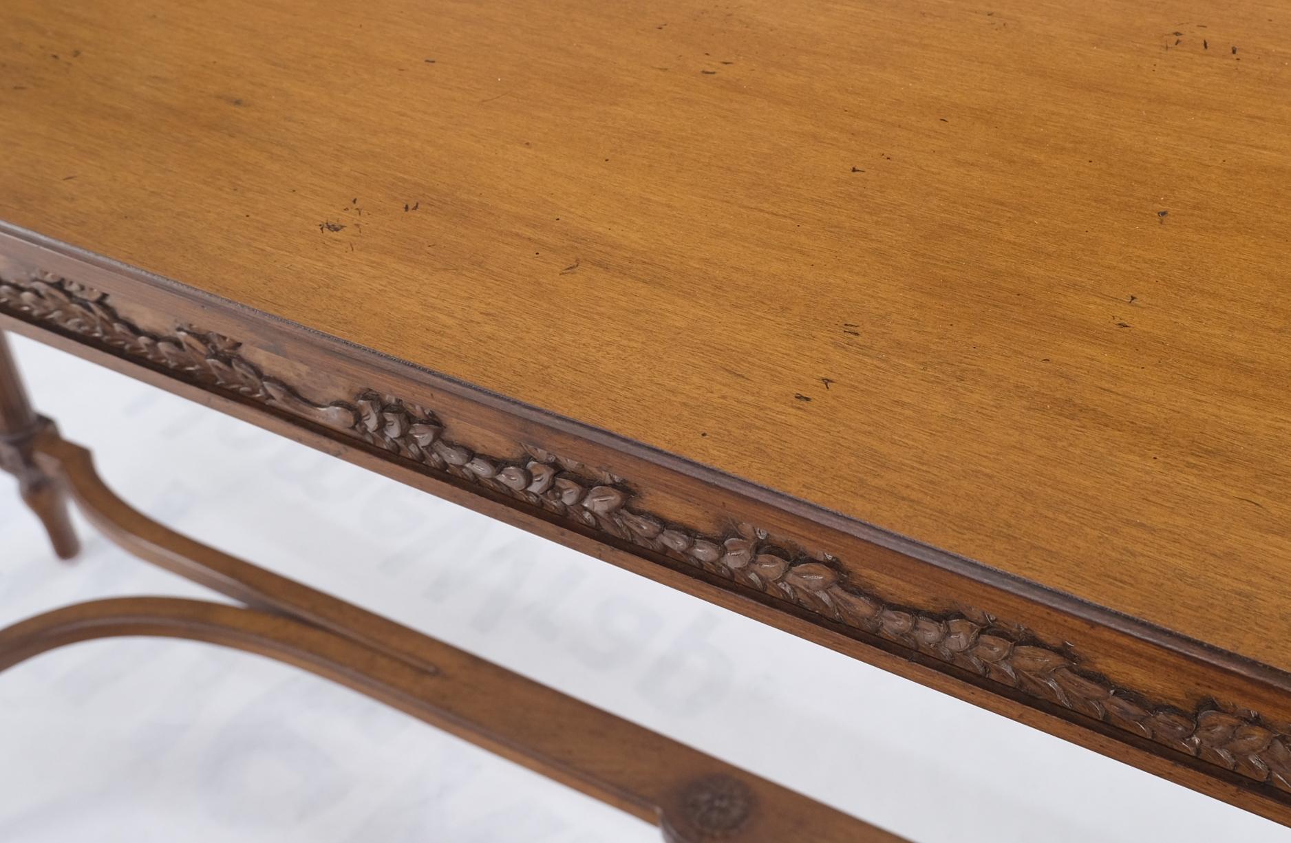 Carved Walnut Regency Console Sofa Table  3