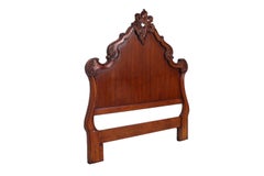 Carved Walnut Rococo Queen Headboard
