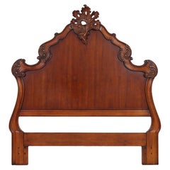 Carved Walnut Rococo Queen Headboard