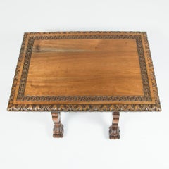 Carved Walnut Spanish Side Tables, in the Baroque Tradition