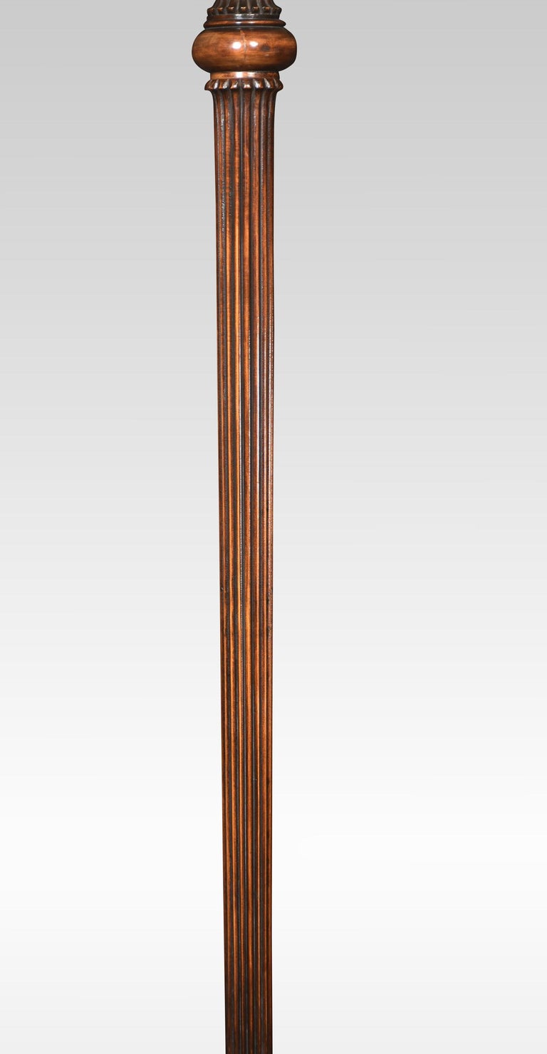 Carved Walnut Standard Lamp For Sale at 1stDibs