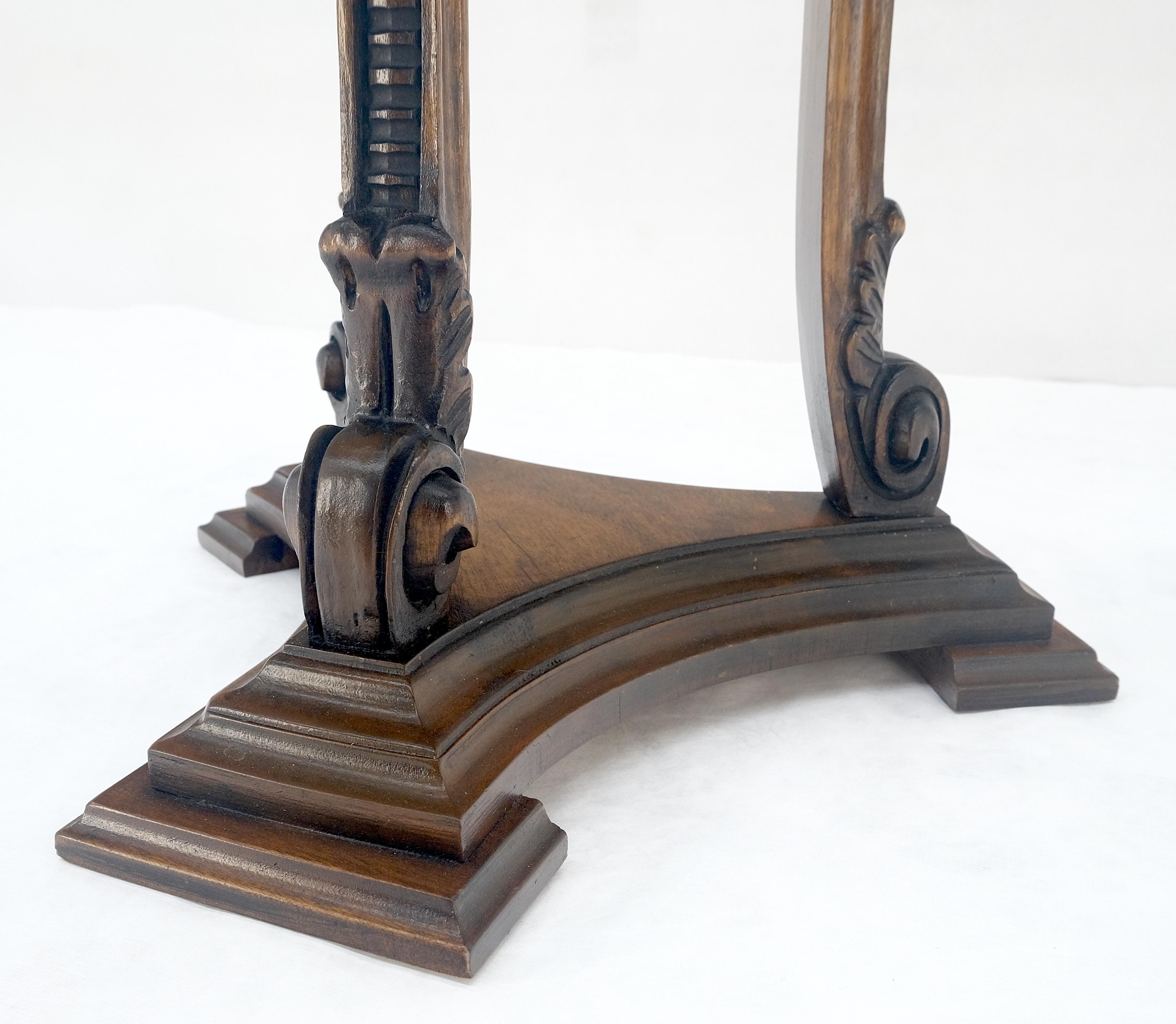 Lacquered Carved Walnut Tripod Style Base 17