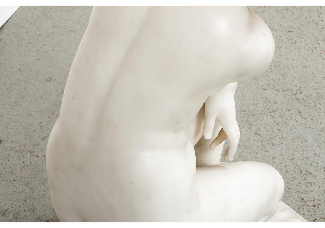 Carved White Marble Figure of a Nude Venus 6