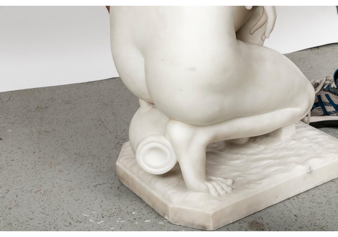 Carved White Marble Figure of a Nude Venus 3