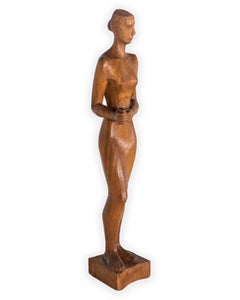 Carved Woman with Base