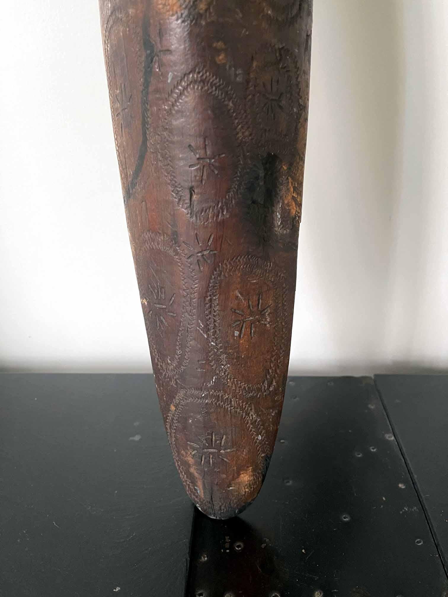 Australian Carved Wood Aboriginal Shield, Western Australia For Sale