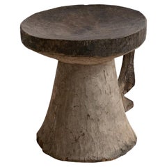 Carved Wood African Stool