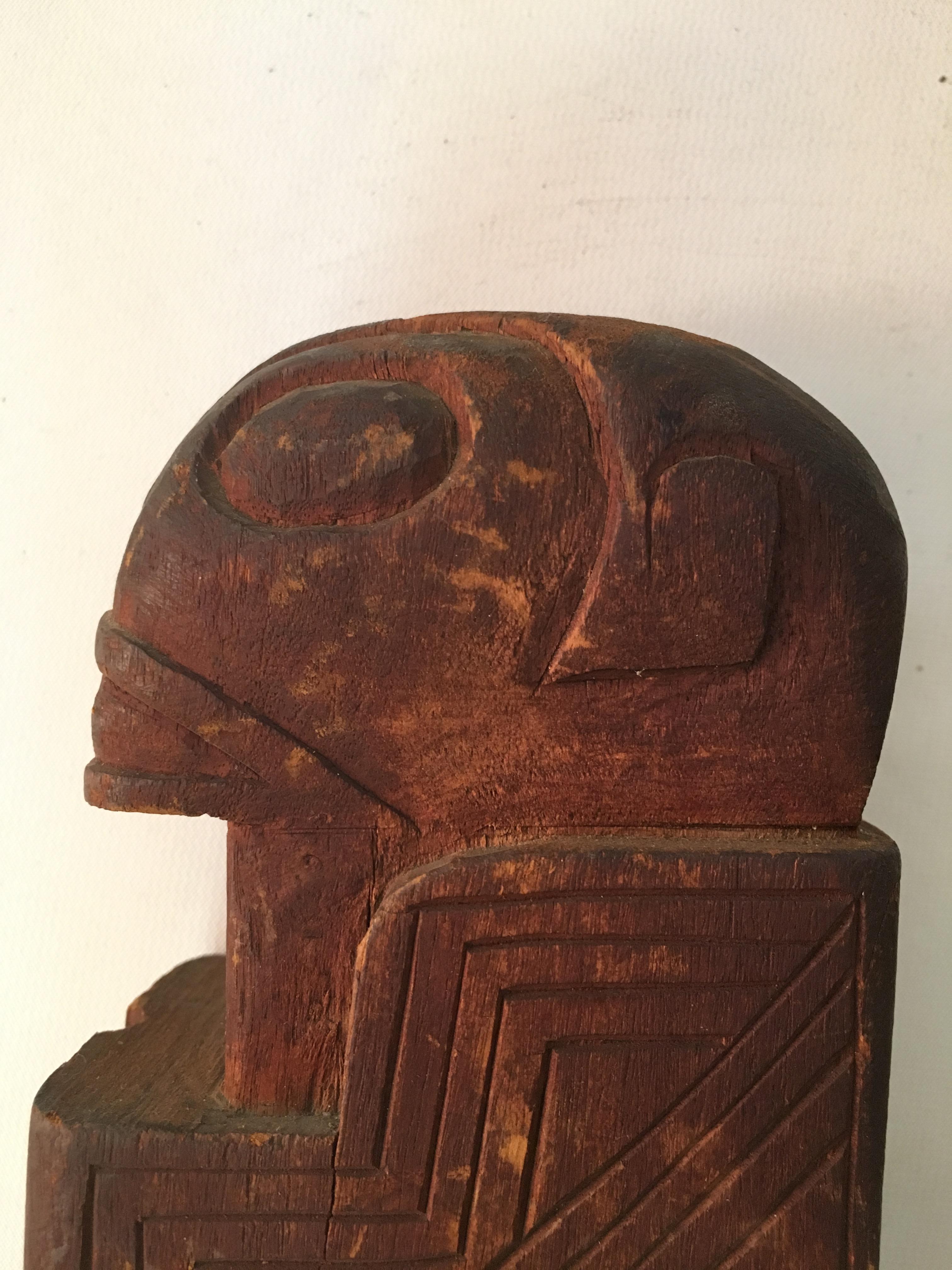 20th Century Early Carved Wood Marquesas Islands Votive Figures
