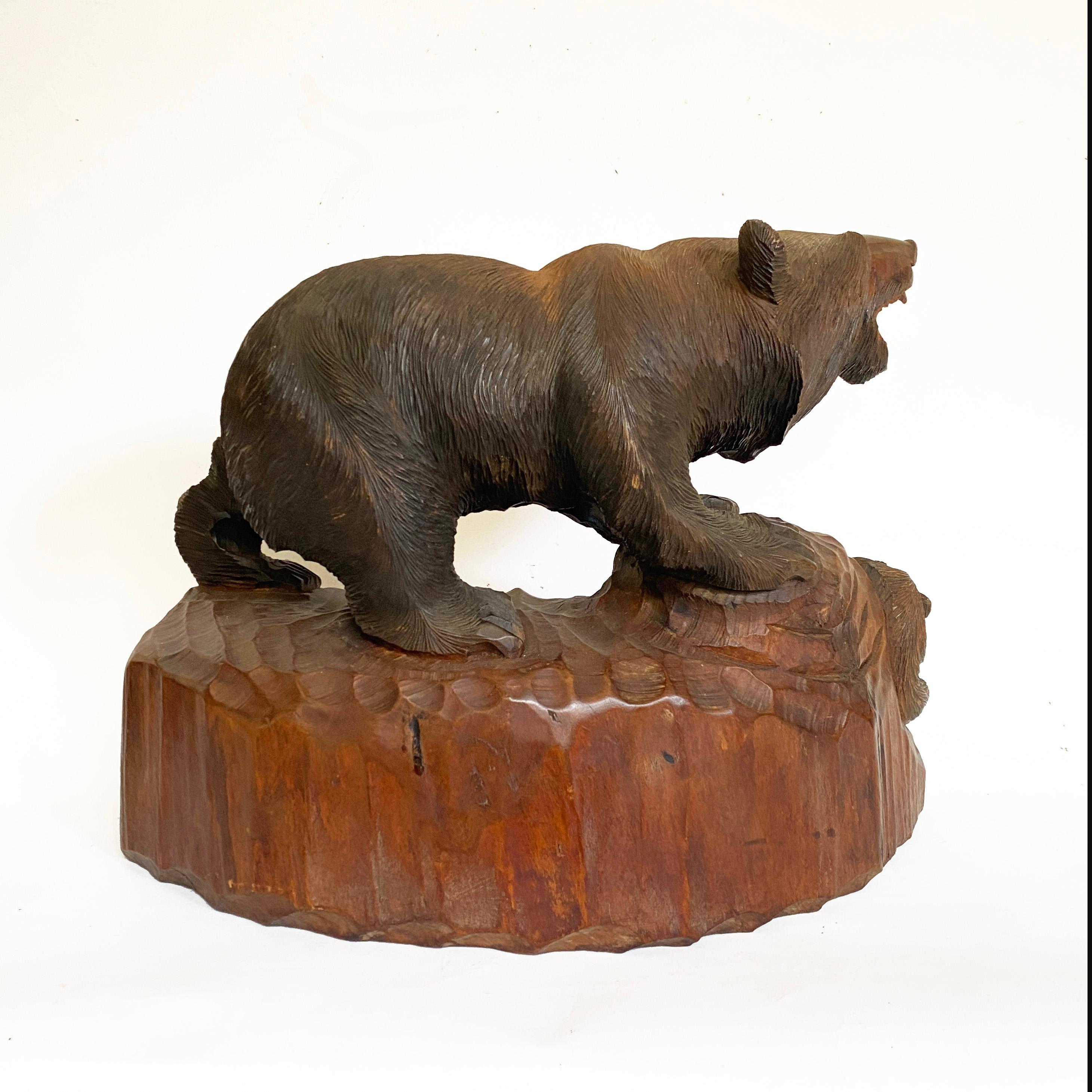 hokkaido bear carving