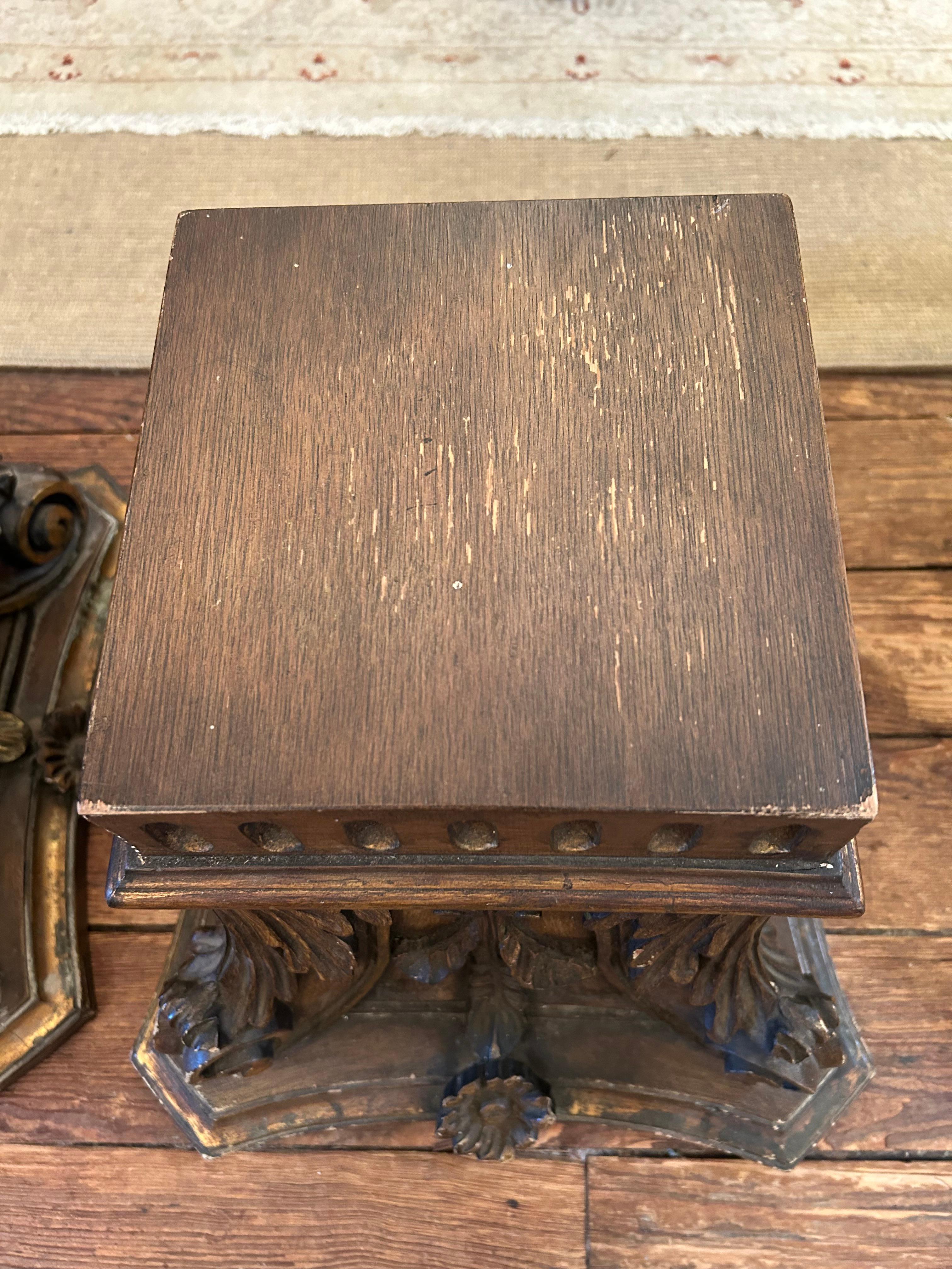 Carved Wood Architectural Fragments Accent Cocktail Tables For Sale 4