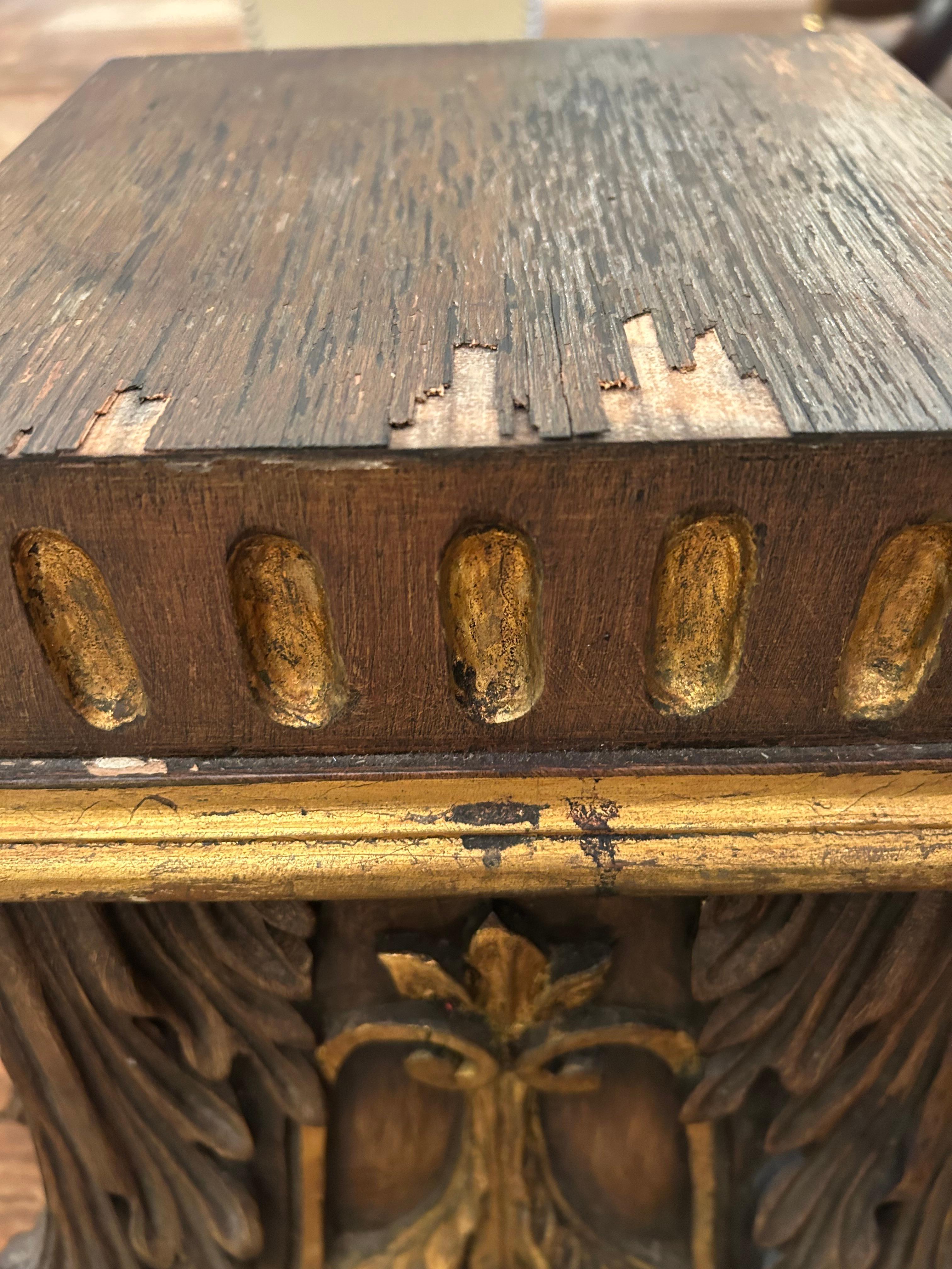 Carved Wood Architectural Fragments Accent Cocktail Tables For Sale 5