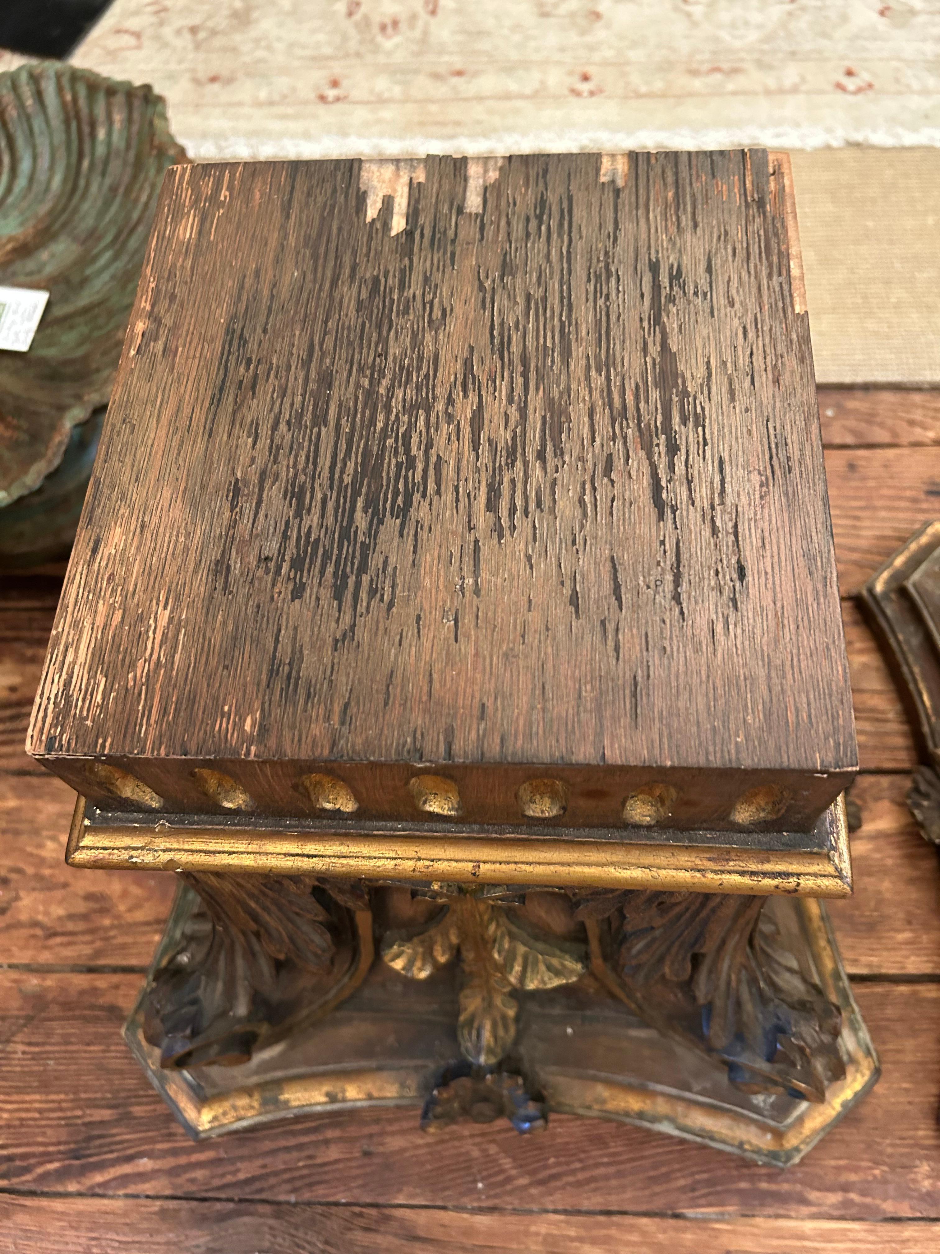 Carved Wood Architectural Fragments Accent Cocktail Tables For Sale 9