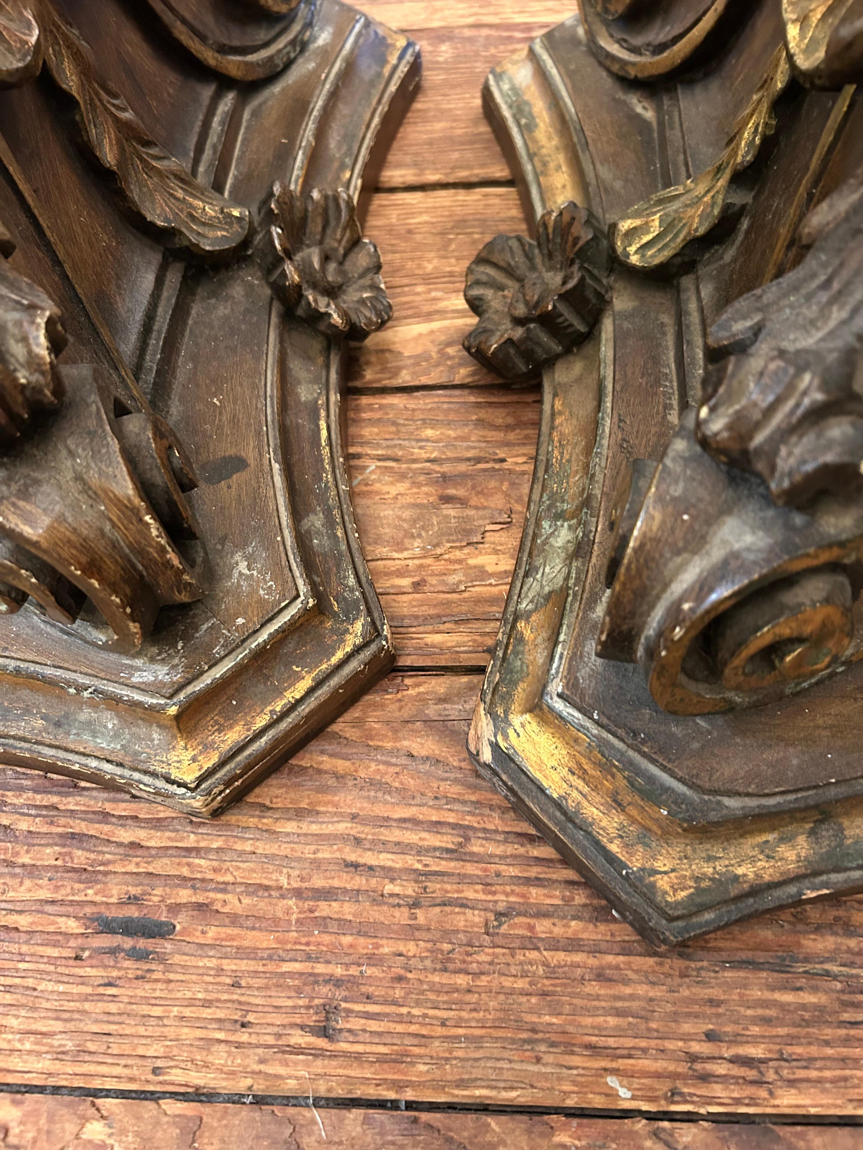 Carved Wood Architectural Fragments Accent Cocktail Tables For Sale 2