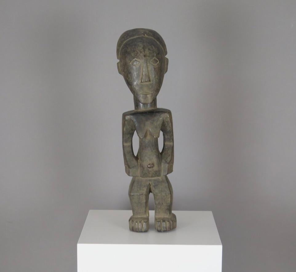 Congolese Carved-Wood 'Bembe' Statue For Sale